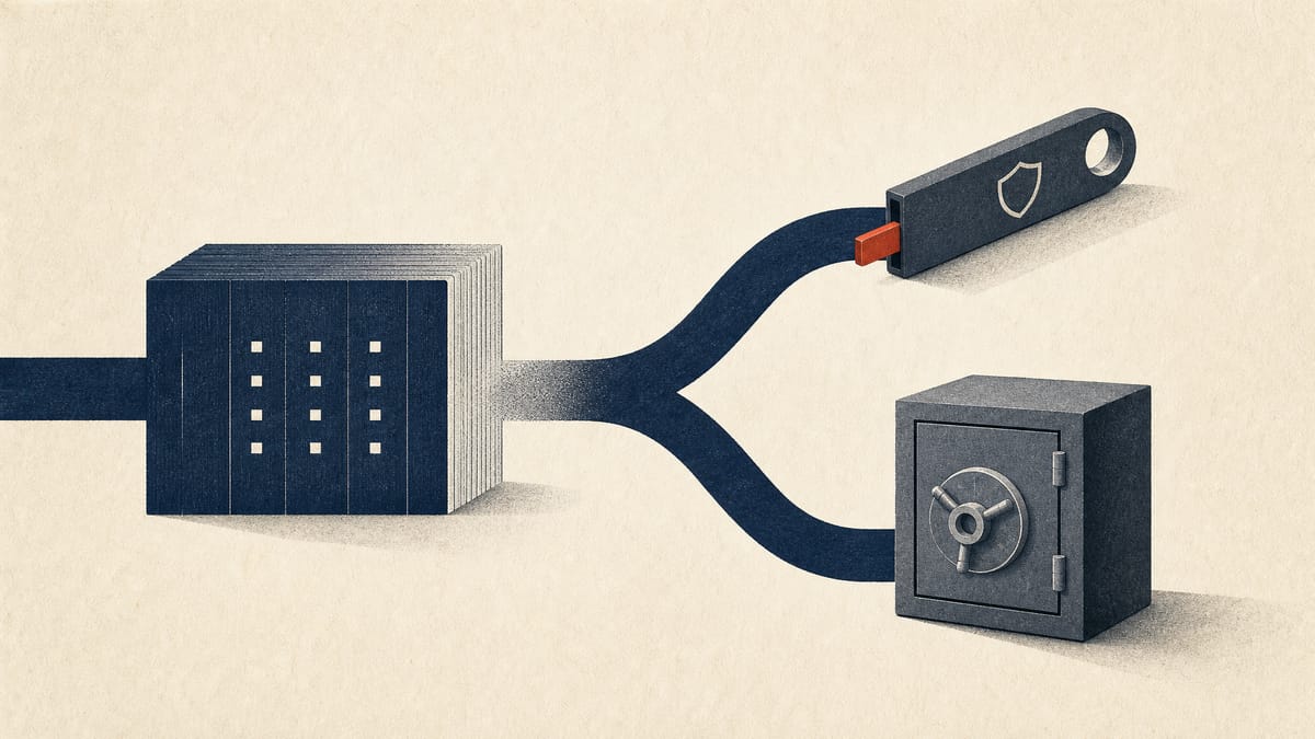 Abstract illustration of a company's business scope branching into a new digital-asset lane.