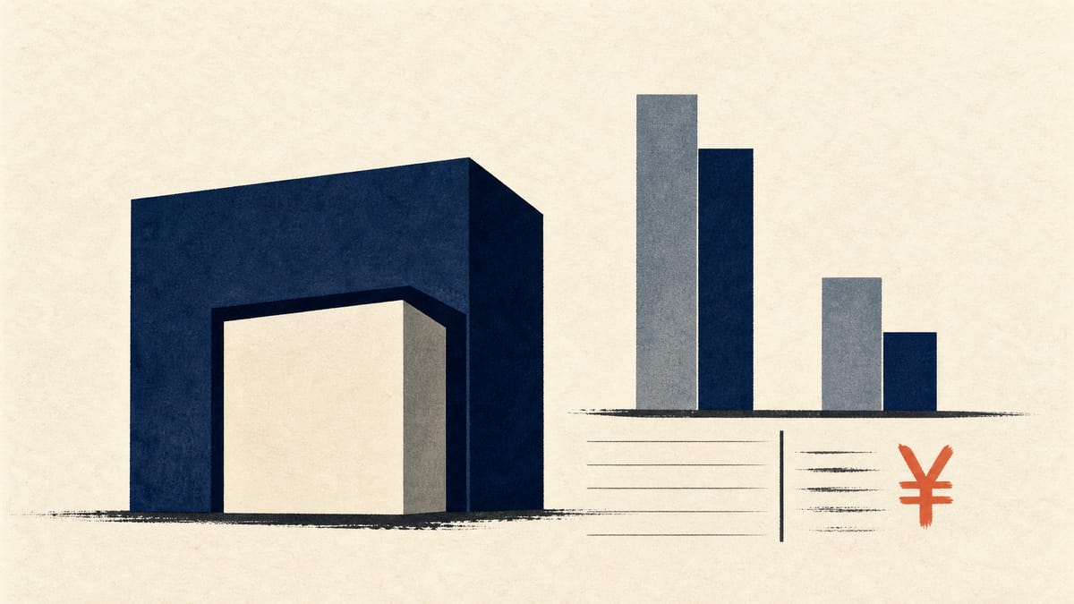 Abstract illustration of a parent company and wholly owned consulting subsidiary with revenue and profit bars.