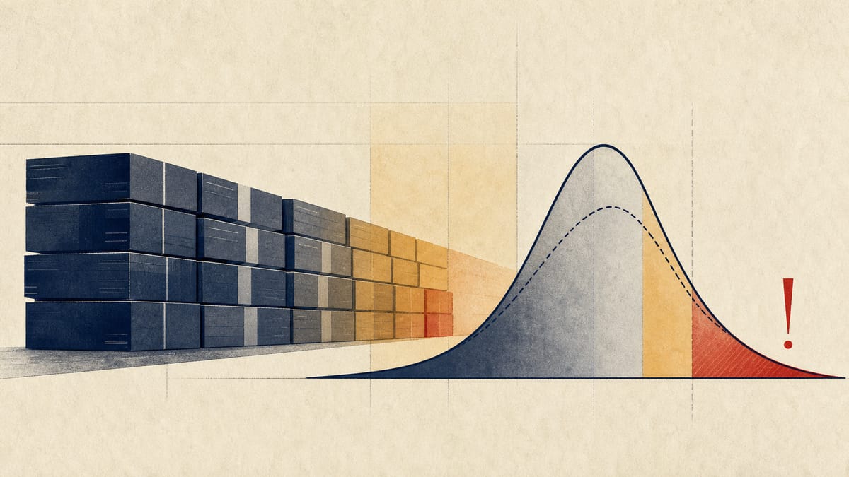 Abstract illustration of bank loans moving through risk bands and reserve models.