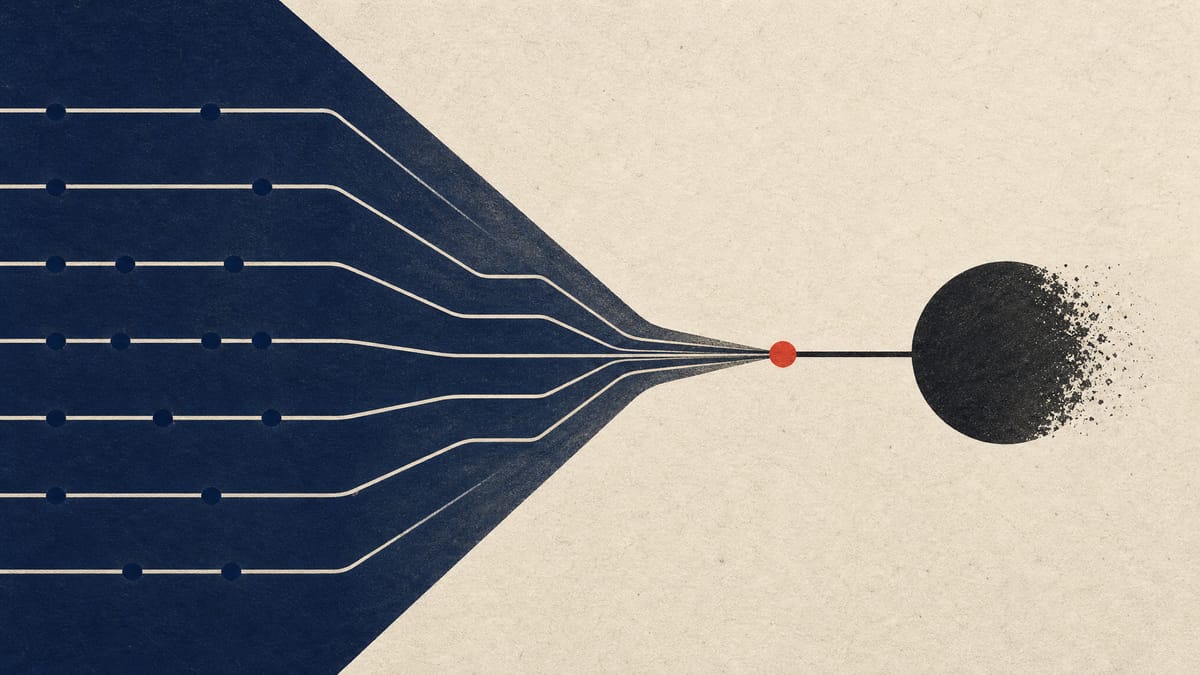 Abstract editorial image of share-trading and settlement pathways narrowing to a final cutoff.