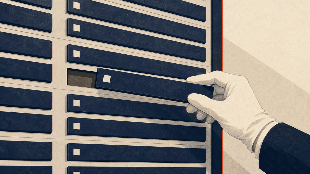 Illustration of a hand removing a company's ticker plate from a stock exchange listing board, symbolizing a delisting.