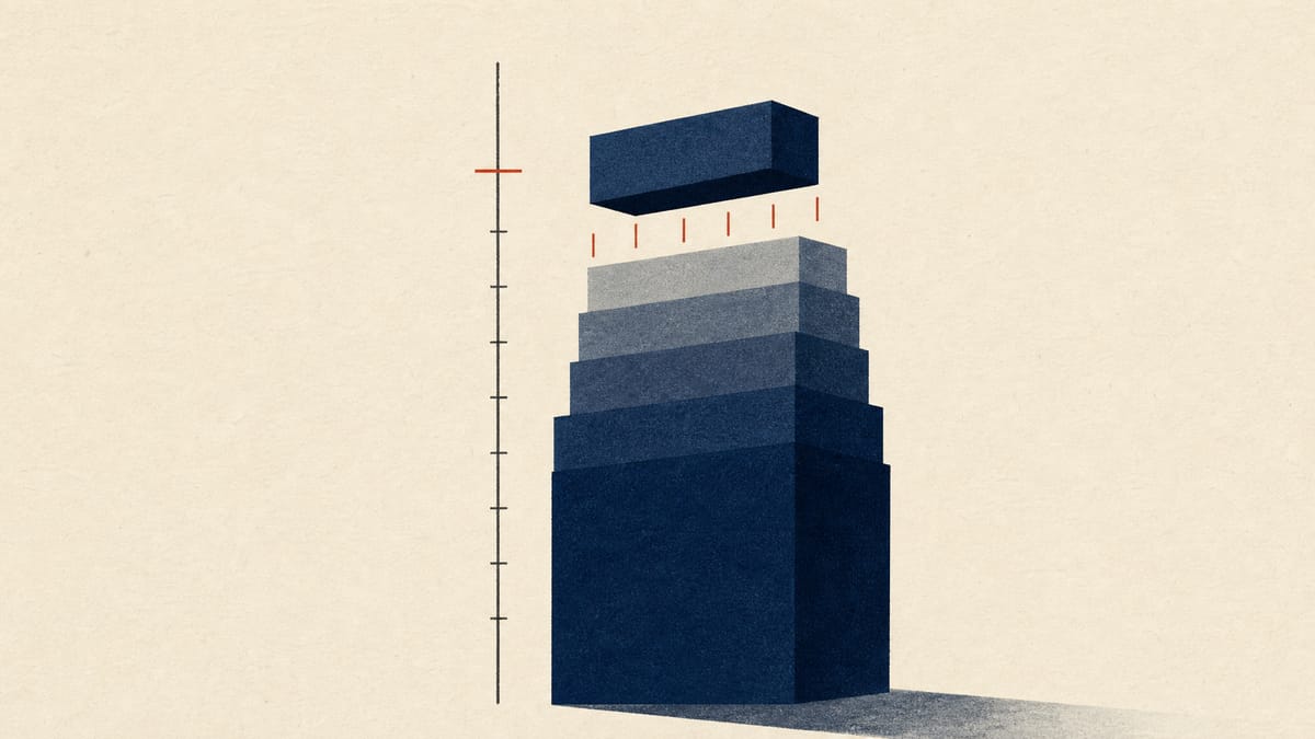 Illustration of a stock-ownership bar rising from 7.40 percent to 8.46 percent alongside small tick marks representing incremental share purchases, symbolizing an activist investor's growing stake.