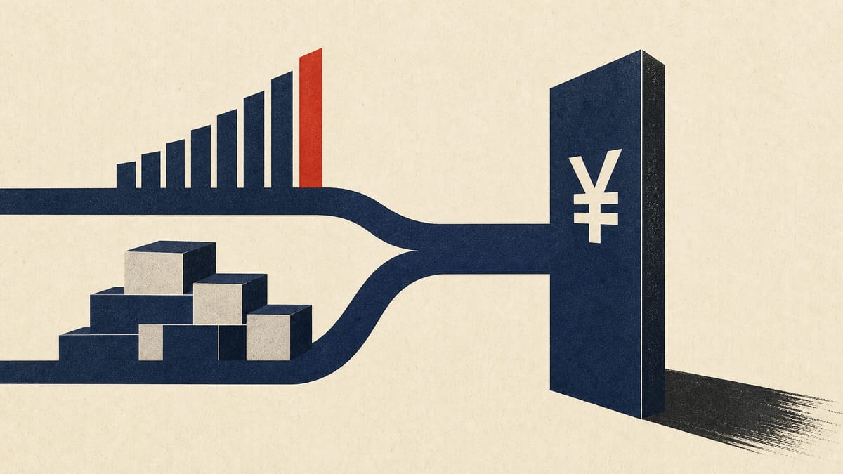 Abstract graphic of rising fee bars and interlocking collateral blocks feeding a single ledger column, illustrating exchange trading and clearing revenue.